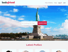 Tablet Screenshot of bookafriend.com
